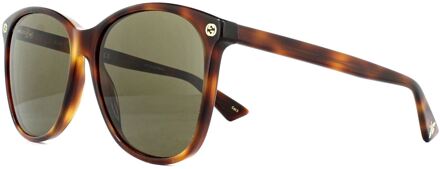 Gucci zonnebril GG0024S 002 Havana Brown Bruin
