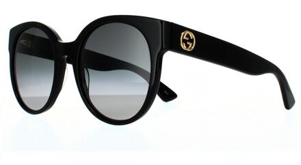 Gucci zonnebril GG0035SN 001 Zwart grijze gradiënt - maat
