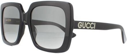 Gucci Zonnebril GG0418S 001 Zwart Grijs Verloop - maat