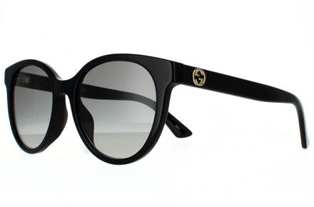 Gucci zonnebril GG0702SKN 001 Zwart grijze gradiënt - One Size