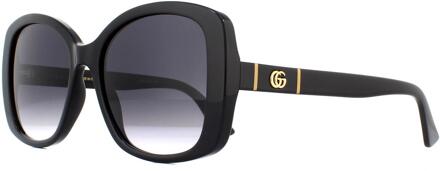 Gucci zonnebril GG0762S 001 Zwart grijze gradiënt - One Size