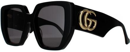 Gucci zonnebril GG0956S 003 Zwart grijs - One Size