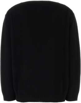 Gucci Zwarte Wolmix Oversized Trui - M