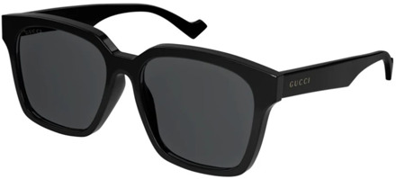 Gucci Zwarte zonnebril dames accessoires Aw23 Gucci , Black , Dames - 57 MM