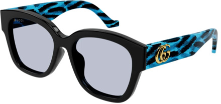 Gucci Zwarte zonnebril met accessoires Gucci , Black , Dames - 54 MM