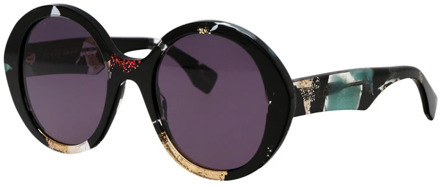 Gucci Zwarte zonnebril met accessoires Gucci , Black , Dames - 54 MM
