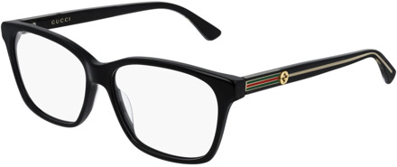 Gucci Zwarte zonnebril montuur Gucci , Black , Unisex - 54 MM