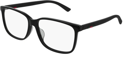 Gucci Zwarte zonnebril montuur Gucci , Black , Unisex - 58 MM