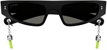 Gucci Zwarte zonnebril voor vrouwen Gucci , Black , Dames - 51 MM