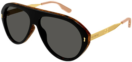 Gucci Zwarte zonnebril voor vrouwen Gucci , Black , Dames - 61 MM