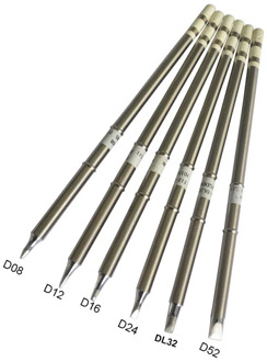 Gudhep T12-D08 D12 D16 D24 DL32 D4 D52 Soldering Iron Tips Replacement Tips for hakko Fx951 FX950 Soldering Rework Station