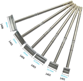 Gudhep T12 Welding Tips 6pcs Spatula Soldering tips T12-1401 1402 1403 1404 1405 1406 for FX951 FX950 Soldering Station