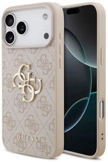 Guess 4G Metal Logo Backcover voor de Apple iPhone 17 Pro - Roze