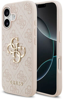 Guess 4G Metal Logo Backcover voor de Apple iPhone 17 - Roze
