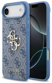 Guess 4G Metal Logo Backcover voor de Apple iPhone Air - Blauw