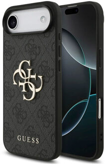 Guess 4G Metal Logo Backcover voor de Apple iPhone Air - Zwart
