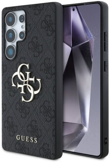 Guess 4G Metal Logo Backcover voor de Samsung Galaxy S25 Ultra - Zwart