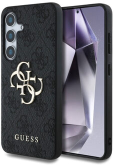 Guess 4G Metal Logo Backcover voor de Samsung Galaxy S25 - Zwart