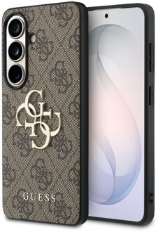 Guess 4G Metal Logo Backcover voor de Samsung Galaxy S26 Plus - Bruin