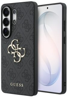 Guess 4G Metal Logo Backcover voor de Samsung Galaxy S26 Ultra - Zwart