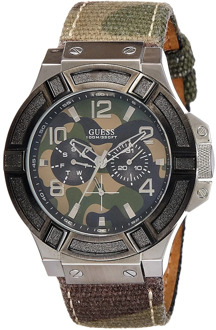 Guess Analoge Quartz Horloge met Roestvrijstalen Armband Guess , Gray , Heren - ONE Size