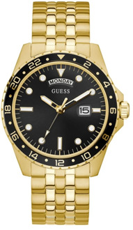 Guess Analoog Horloge Datum Goud - T/U