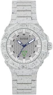 Guess Analoog Horloge In Gerecycled Plastic Wit - T/U