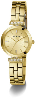 Guess Analoog Horloge Met Kristallen Goud - T/U