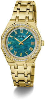 Guess Analoog Horloge Met Kristallen Goud - T/U