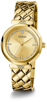 Guess Analoog Horloge Met Kristallen Goud - T/U