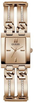 Guess Analoog Horloge Met Kristallen roze goud - T/U