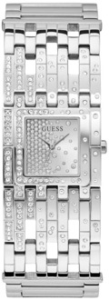 Guess Analoog Horloge Met Kristallen Zilver - T/U