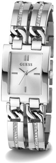 Guess Analoog Horloge Met Kristallen Zilver - T/U