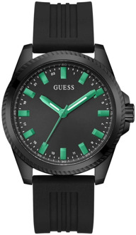 Guess Analoog Siliconen Horloge Zwart - T/U