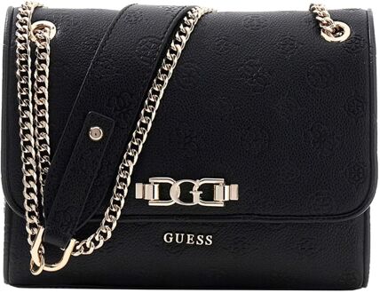 Guess Anise Convertible Xbody Flap black logo damestas Zwart - H 18 x B 22 x D 8 cm