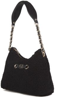 Guess Aslia Top Zip Schoudertas - maat Zwart