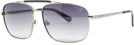 Guess Aviator glanzende metalen zonnebril Zilver - One Size