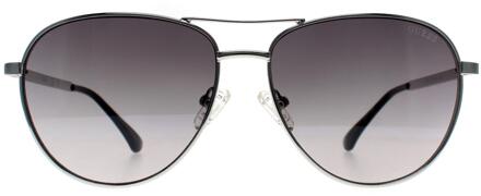 Guess Aviator Shiny Light Nickeltin Grey Gradient GF6157 voor dames Grijs - One Size