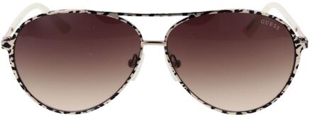 Guess Aviator-stijl Zonnebril Bruin