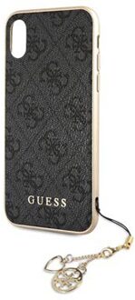 Guess Back Cover Grijs - Guess Classic Collection - iPhone XR  - Siliconen rand
