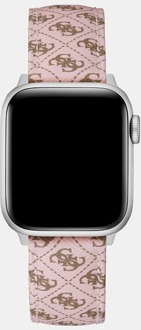 Guess Bandje Met Apple Watch-Logo All-Over Roze - T/U