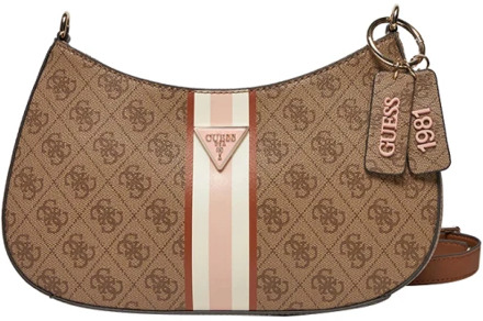 Guess Beige Handtas van Polyethyleen Materiaal Guess , Beige , Dames - ONE Size