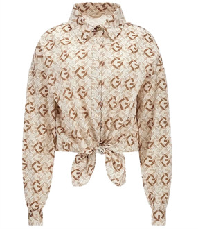 Guess Beige Strik Shirt Guess , Beige , Dames