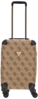 Guess Berta 18 In 8-Wheeler latte logo/brown Handbagage koffer Bruin - H 44 x B 31 x D 20