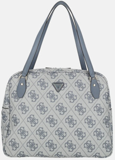 Guess Berta travel tote shopper slate logo Grijs
