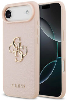 Guess Big 4G Logo Backcover Grained voor de Apple iPhone Air - Roze