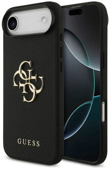 Guess Big 4G Logo Backcover Grained voor de Apple iPhone Air - Zwart