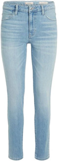 Guess Blauwe Denim Tapered Jeans Guess , Blue , Dames - W25,W24