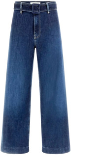 Guess Blauwe effen broek met zakken Guess , Blue , Dames - W28 L31,W31 L31