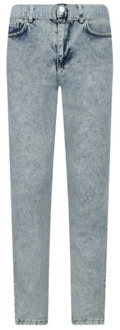 Guess Blauwe Skinny Jeans met Metalen Logo Guess , Blue , Dames - W26,W24,W25,W27